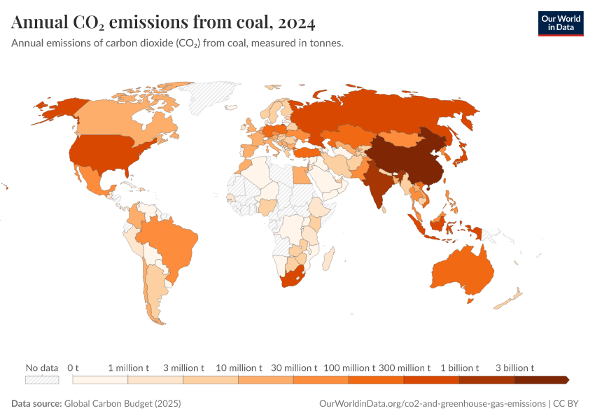 A thumbnail of the "Annual CO₂ emissions from coal" chart