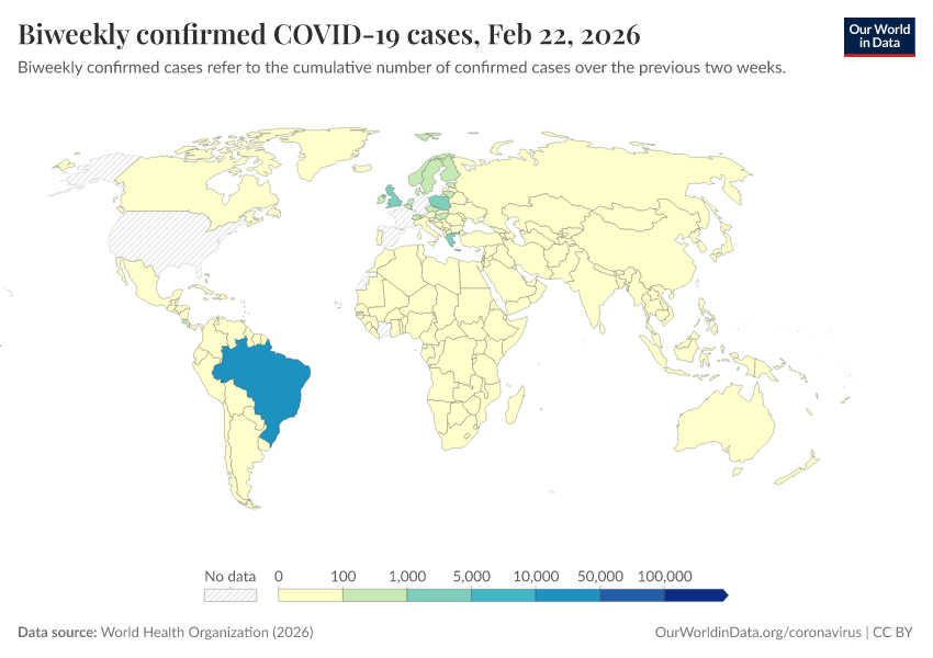 A thumbnail of the "Biweekly confirmed COVID-19 cases" chart
