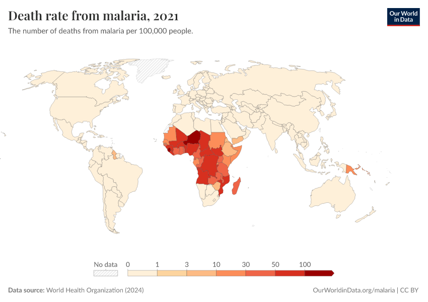 A thumbnail of the "Death rate from malaria" chart