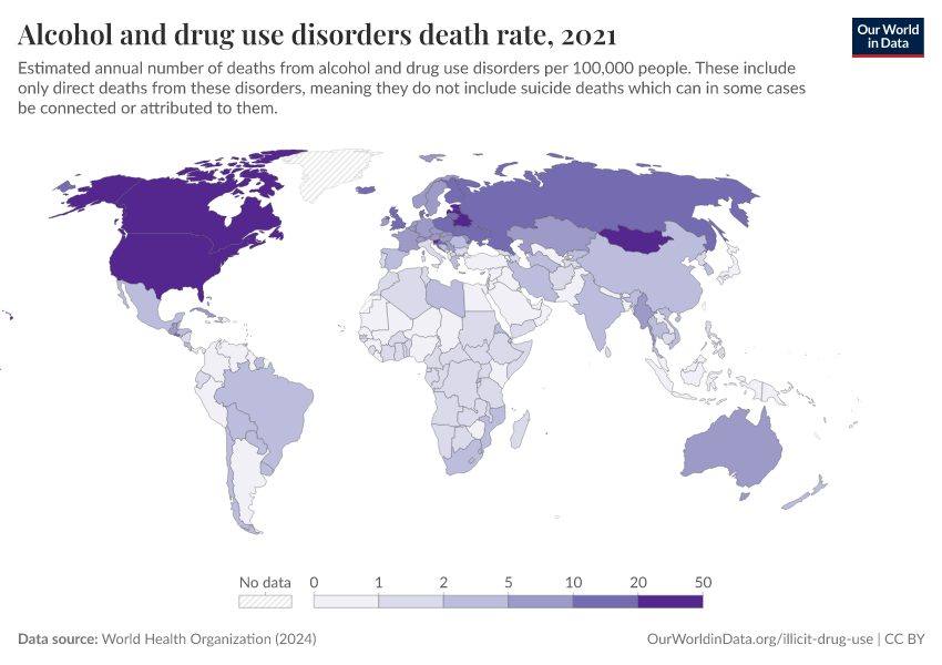A thumbnail of the "Alcohol and drug use disorders death rate" chart