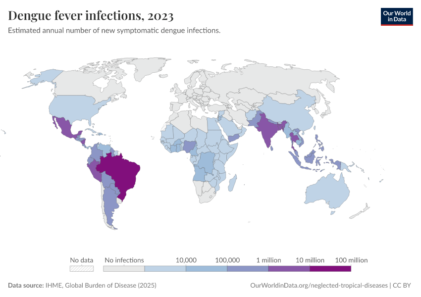 A thumbnail of the "Dengue fever infections" chart