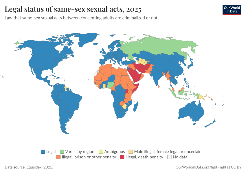 A thumbnail of the "Legal status of same-sex sexual acts" chart